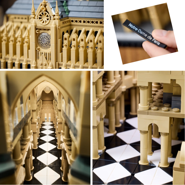 Lego 21061 Notre Dame details